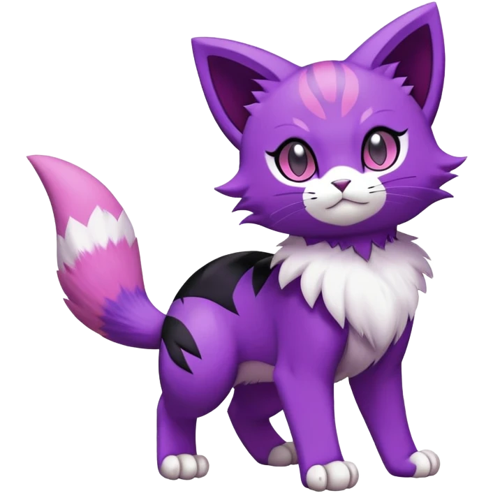 Liepard-Skitty-Delcatty-Pokémon-Fakémon-hybrid-creature (full body) emoji