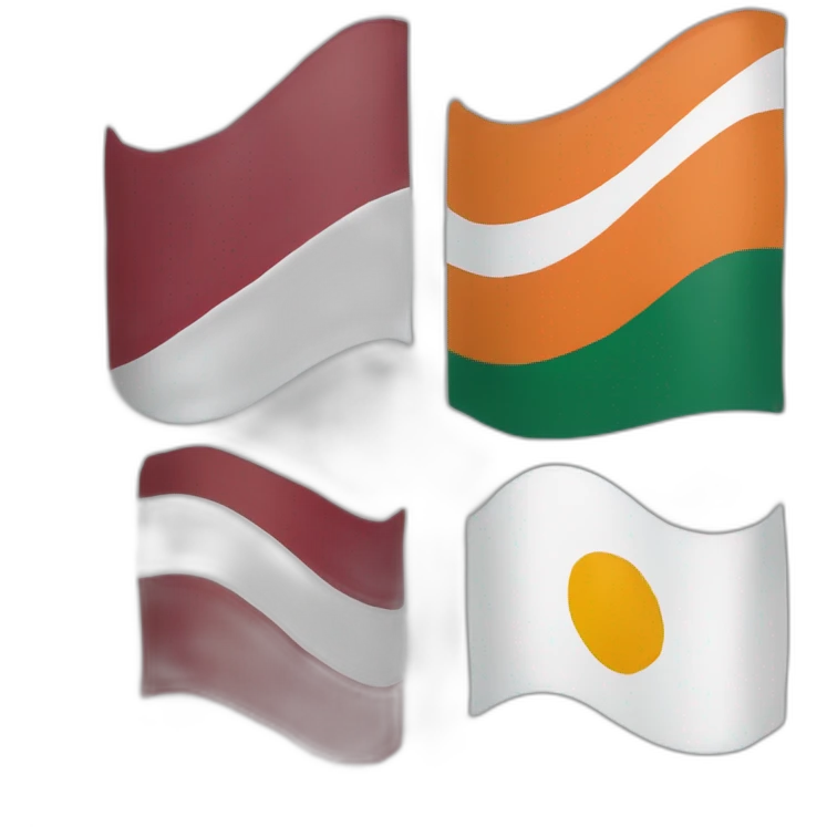 Flags of Cyprus Hungary and Latvia  emoji