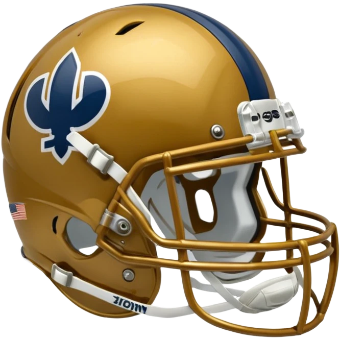 college football player helmets dark gold  emoji