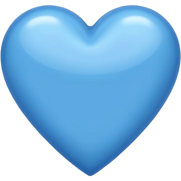 Blue heart with measuring scale emoji