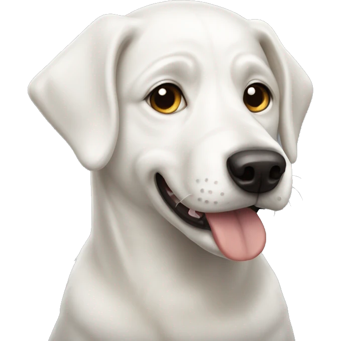 white dog schnowdzer emoji