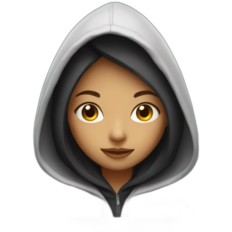 girl in a hood emoji