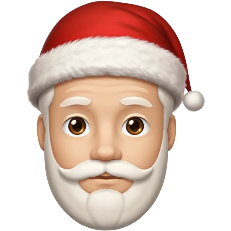 man with santa cap no beard clean shaved  emoji