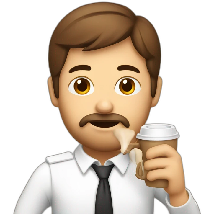 german drinking coffee emoji