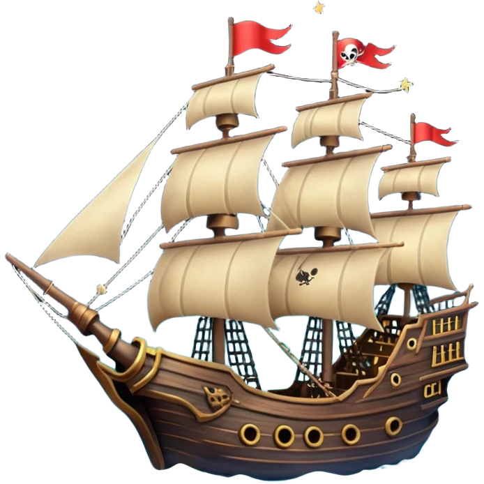 pirate ship in space emoji