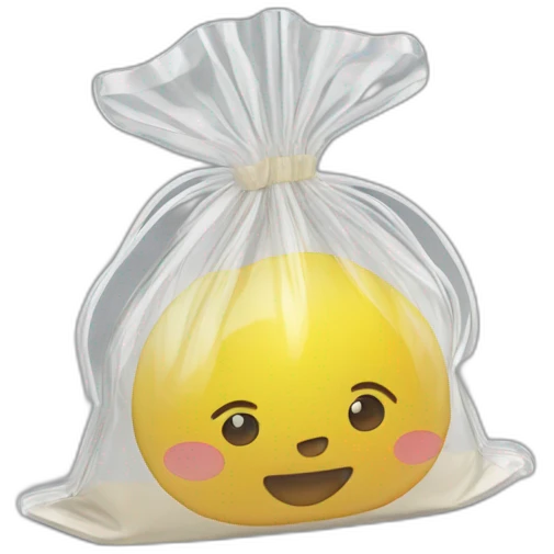 pochette plastique transparent emoji