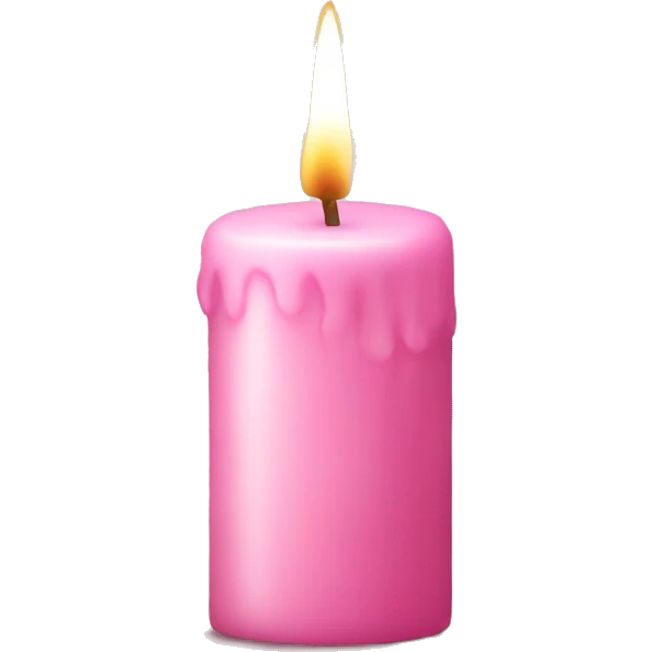 Light pink candle for Ramadan nights  emoji