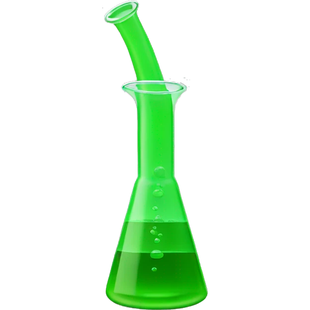  Green beaker bong emoji