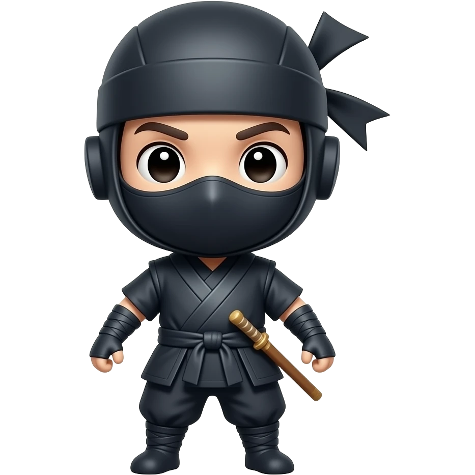 chibi ninja full body emoji