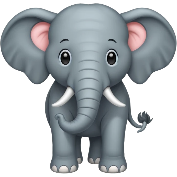  long haired elephant emoji