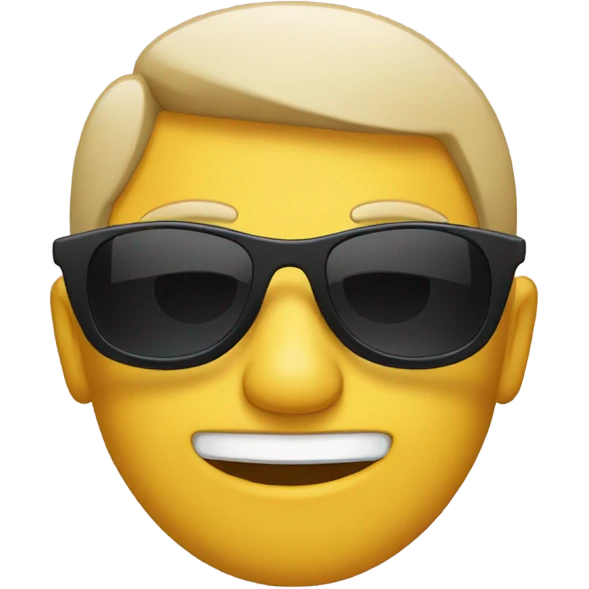 Face with sun glasses emoji
