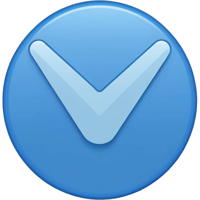 blue tick inside a blue circle right emoji