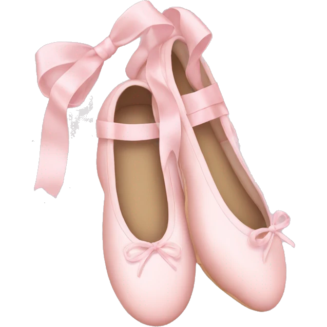 soft pink ballerina shoes emoji