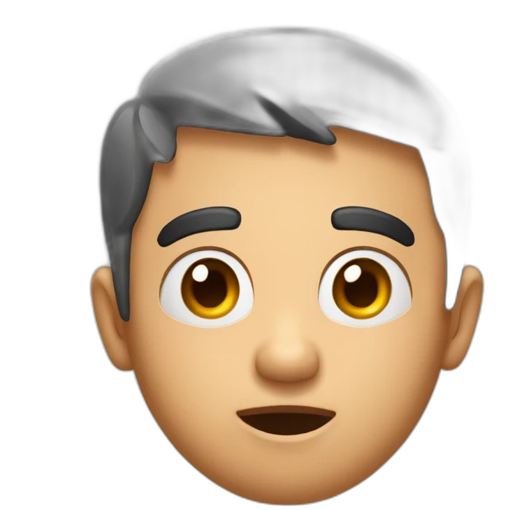 One eyebrow raised and surprised  emoji