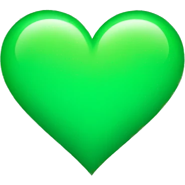 green heart emoji