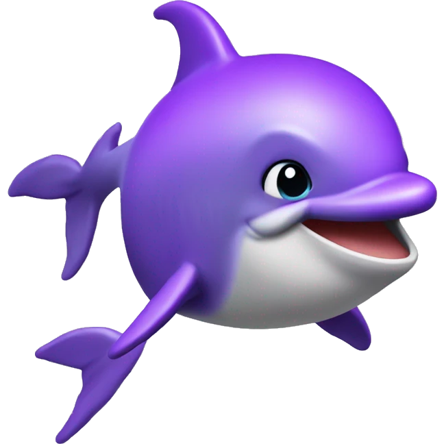 purple Dolphin pog purple emoji