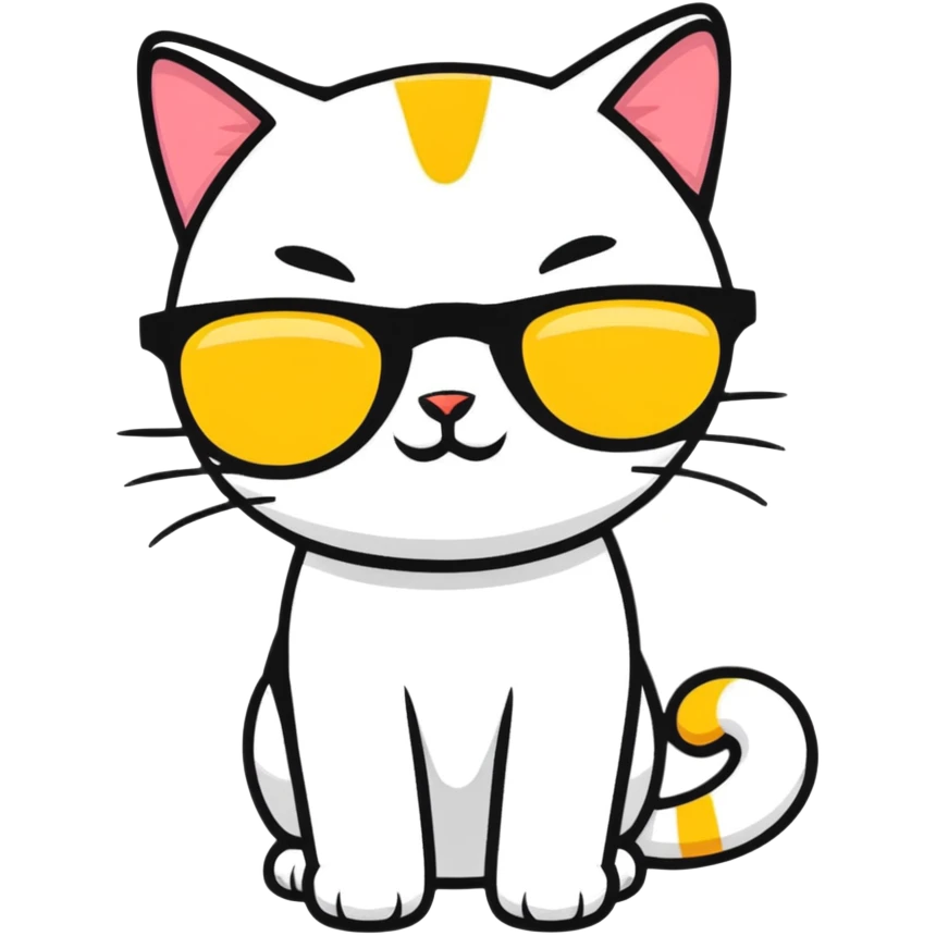 cat wearing sunglasses emoji