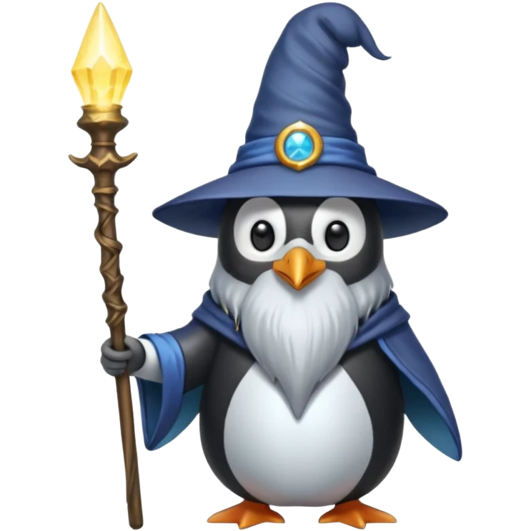 Penguin Wizard emoji
