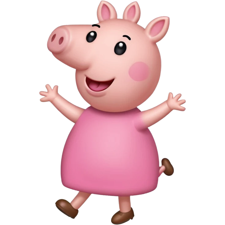 Peppa pig doing the griddy emoji