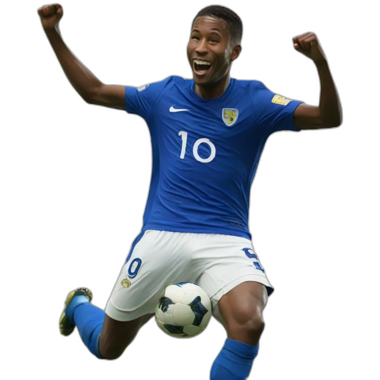 Jude bellingham celebrating pose footballer emoji