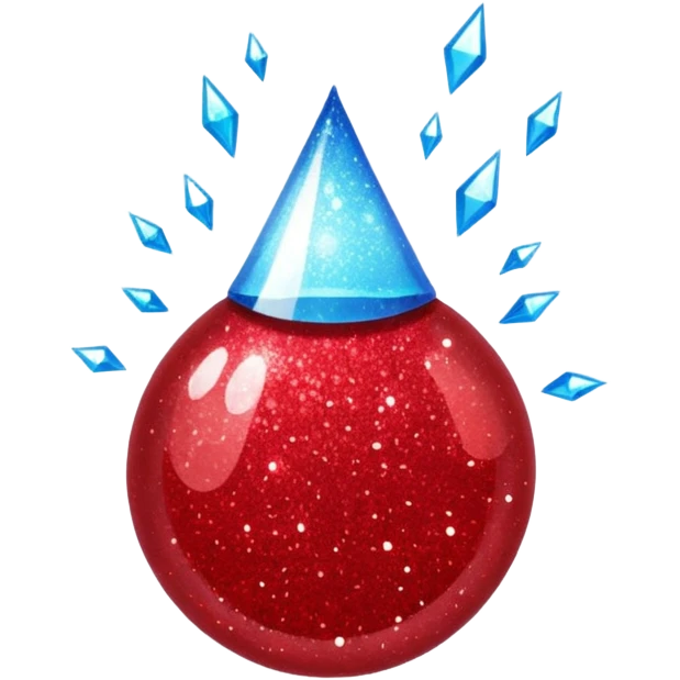 glitter red Summer emoji