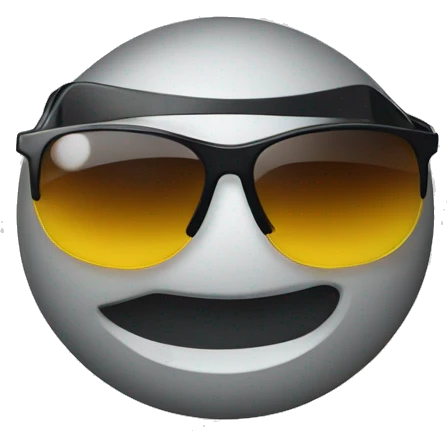 Nike logo with sunglasses emoji