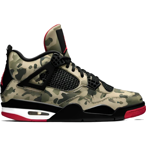 jordan 4 military black emoji