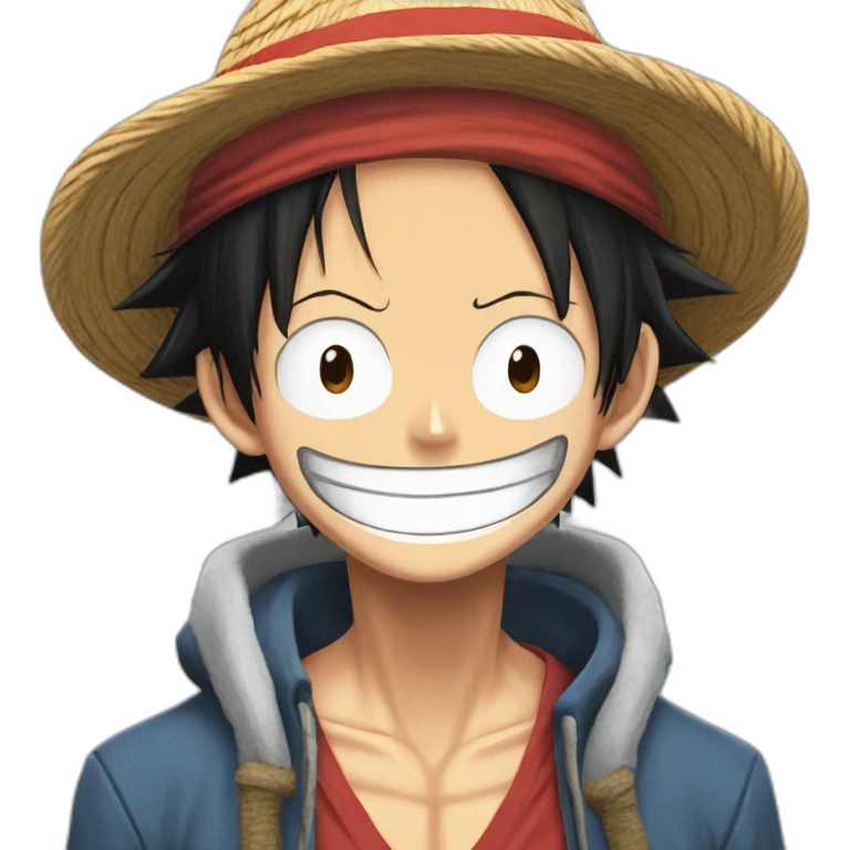 Monkey D luffy com cicatriz emoji
