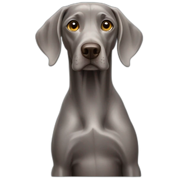dog weimaraner emoji