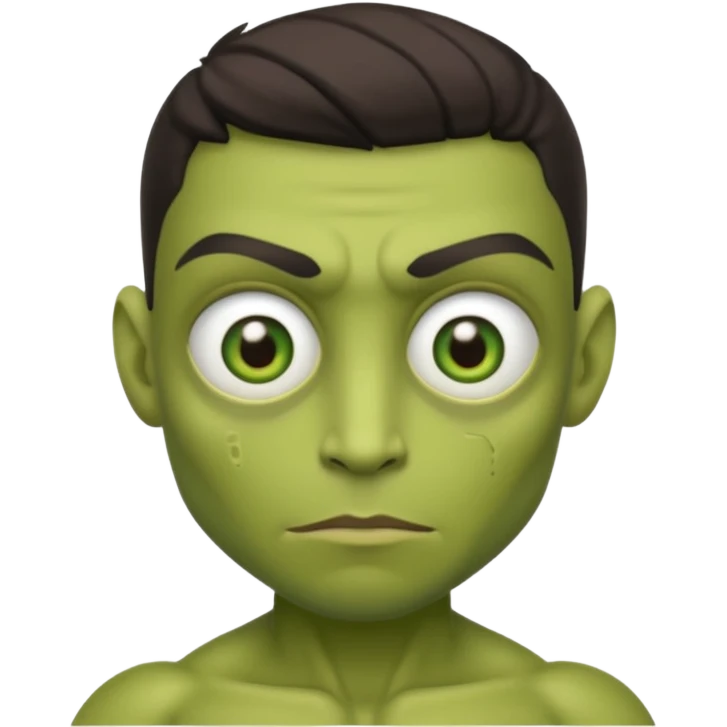 green mutant human emoji