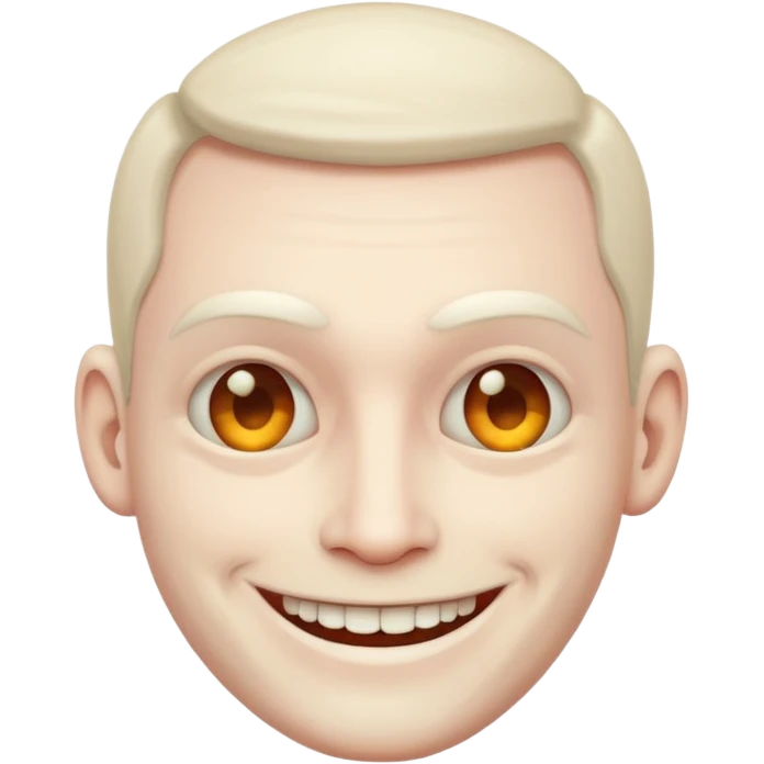 smile creepy man emoji