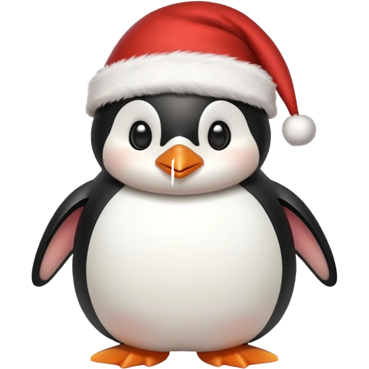 Penguen cute christmas emoji