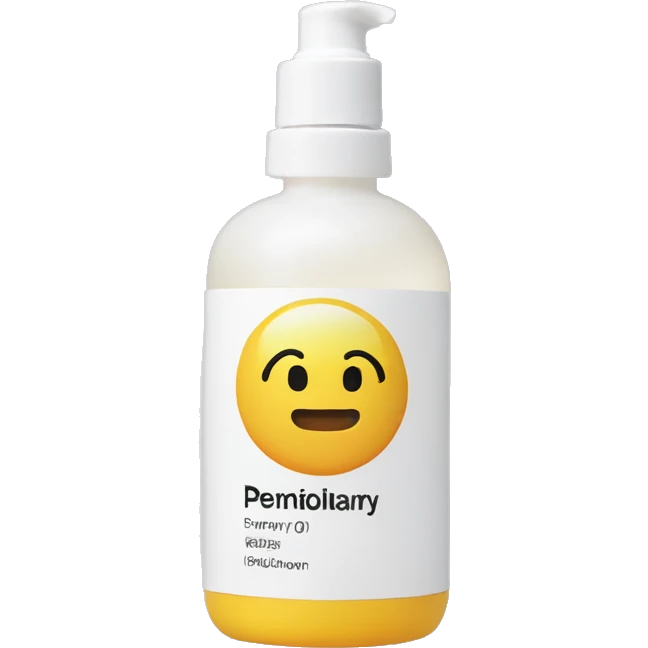 the ordinary peeling solution bottle with label emoji