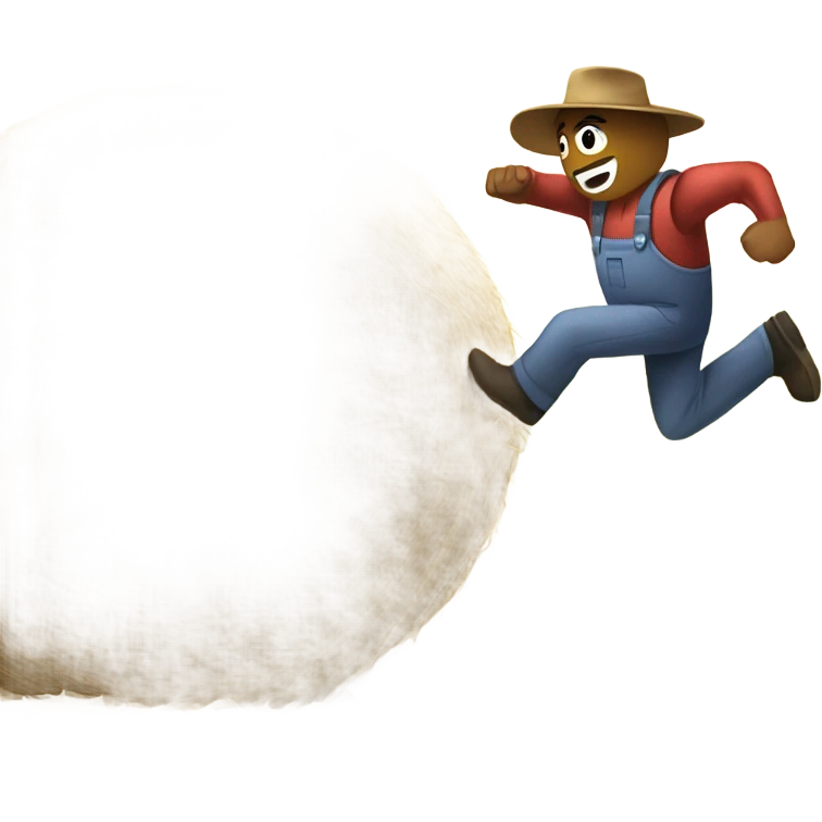 punching a hay bale emoji