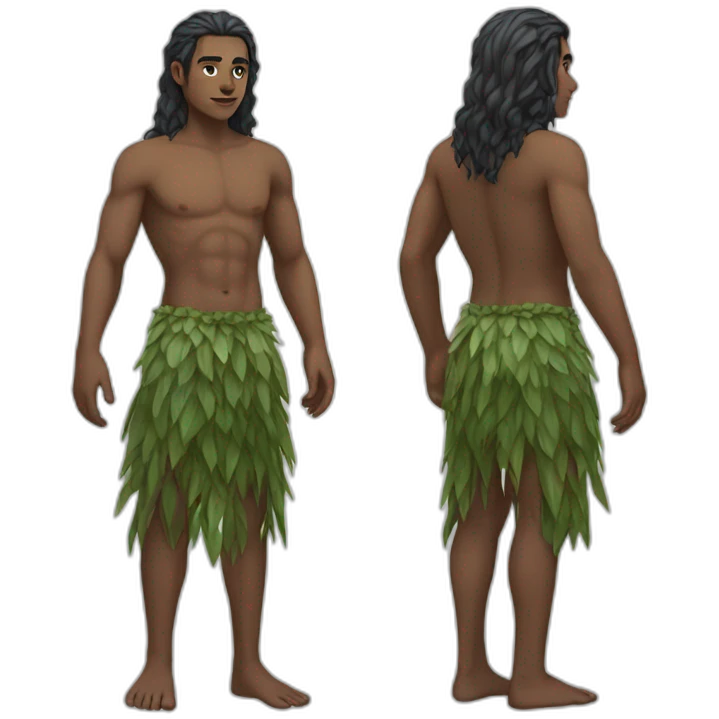 Male naiad full body emoji