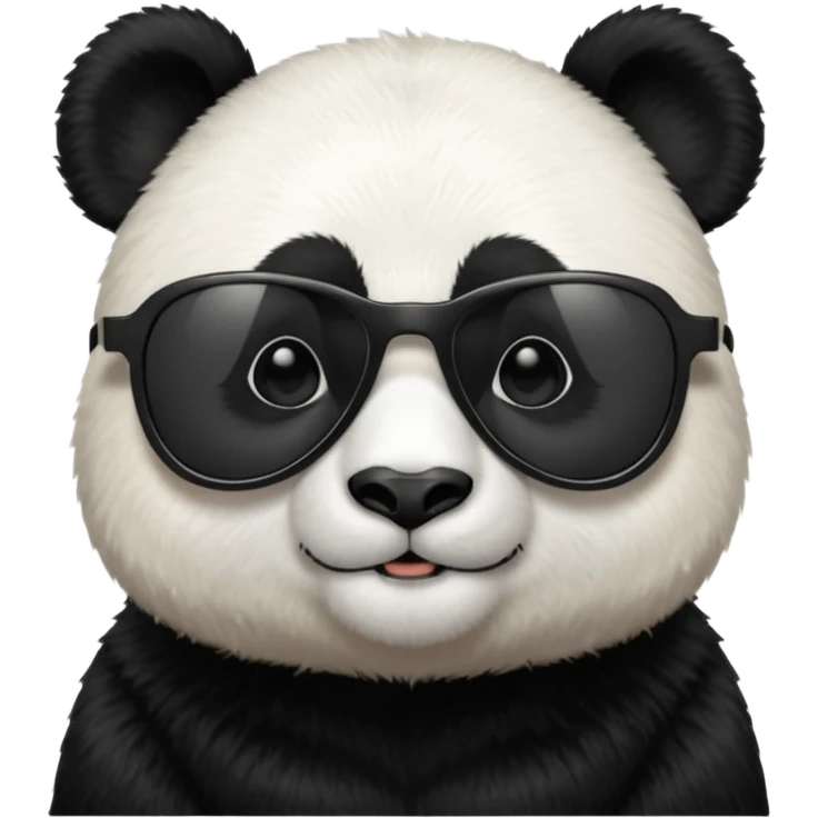 panda portrait with sunglasses emoji