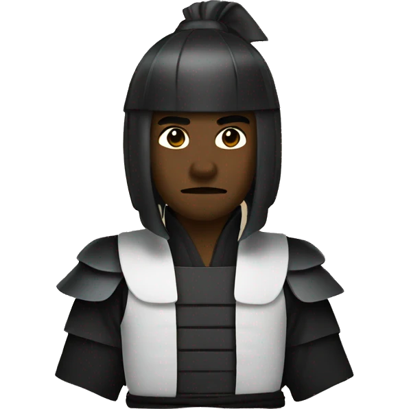 Black samurai emoji