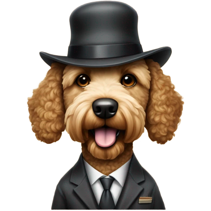 Gangster golden doodle emoji