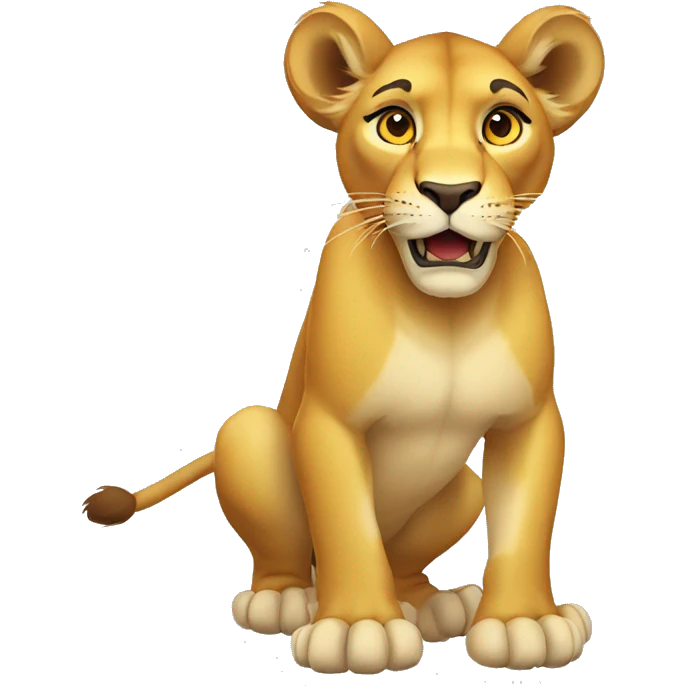 Animated Lioness emoji