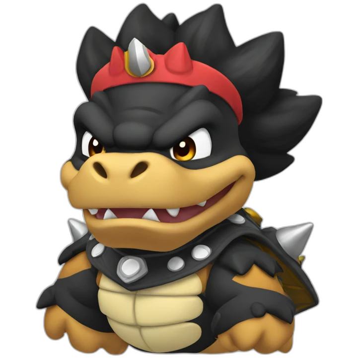 black bowser emoji