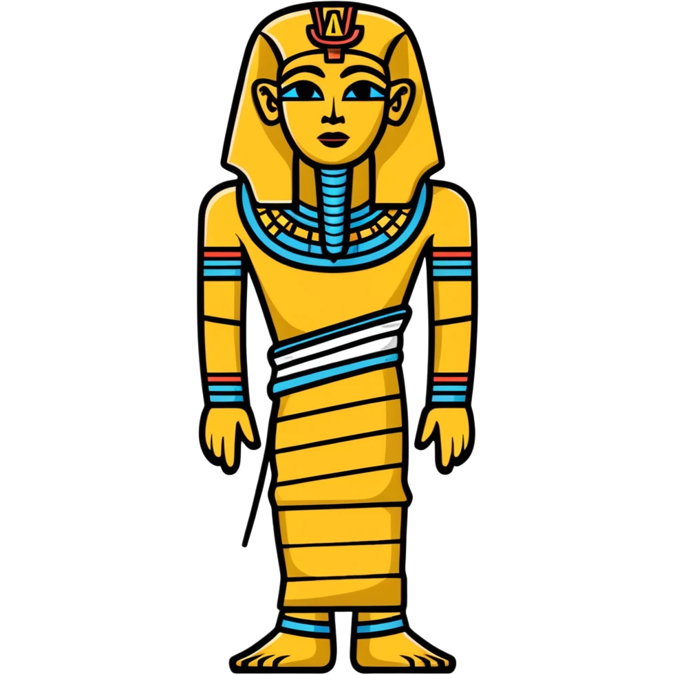Egyptian mummy in ancient Egypt emoji