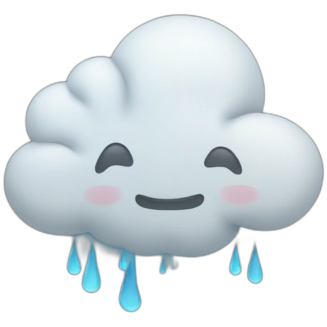 cloud with rain and wind emoji