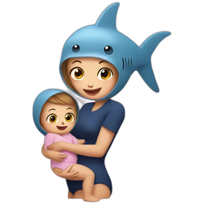 mom-baby-shark emoji