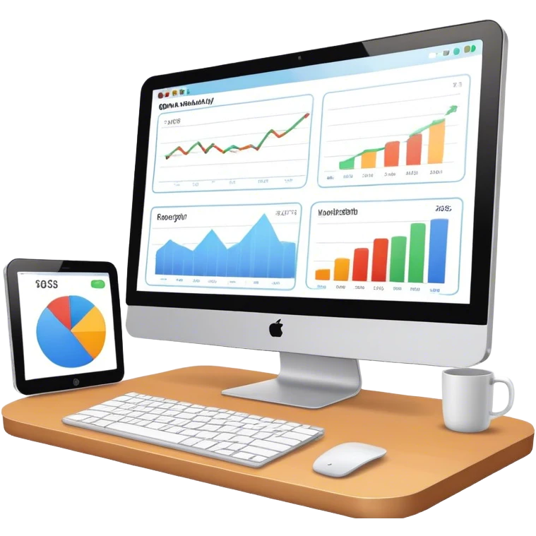 monitor-showing-a-website-dashboard-with-charts emoji