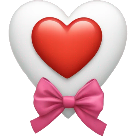 Heart with a bow  emoji