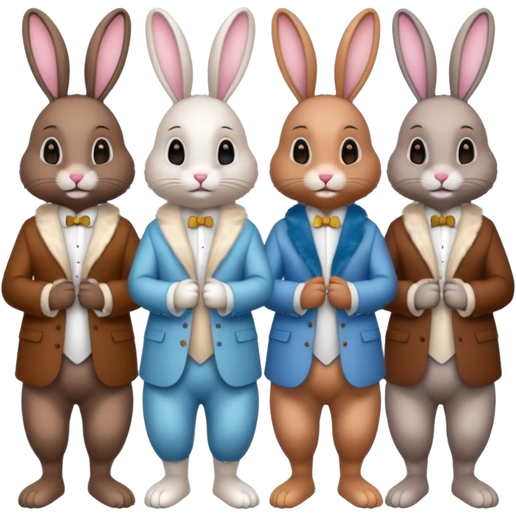 sexy easter bunnies dressed in vicars clothe emoji