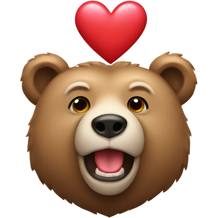 Bear with a heart  emoji