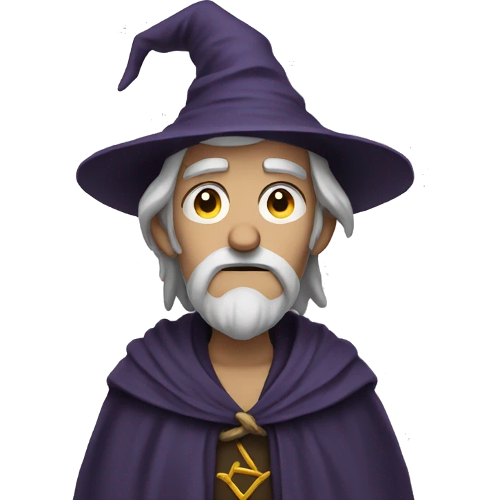 sad wizard looking at camera sad sad sad emoji