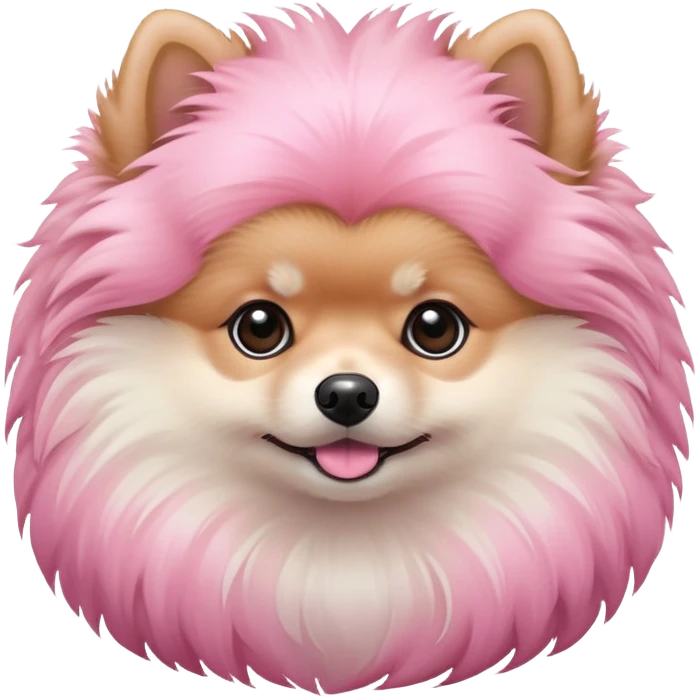 Pink Pomeranian  emoji