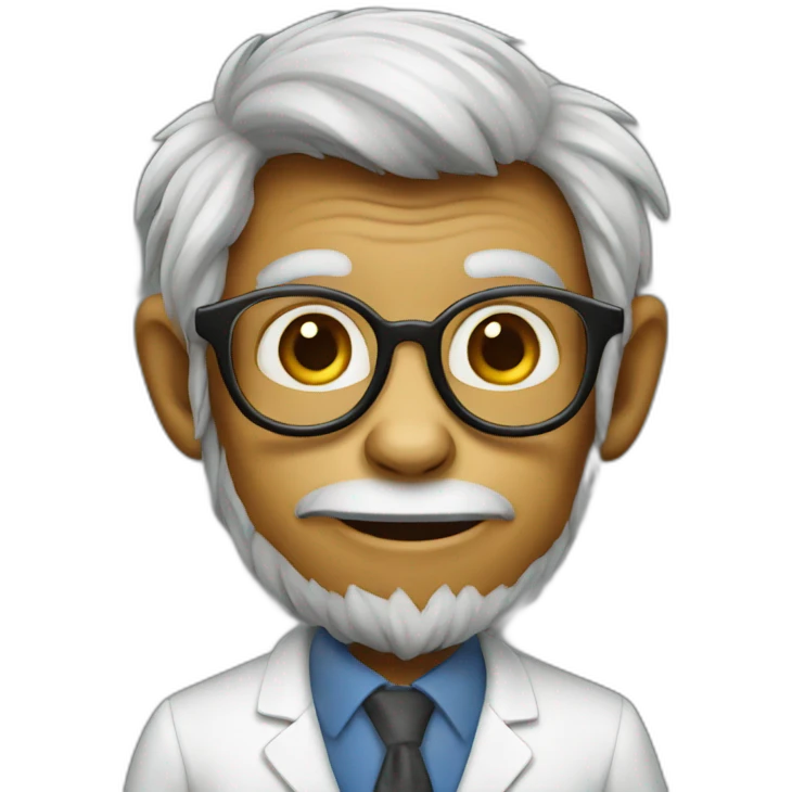 Monkey professor emoji